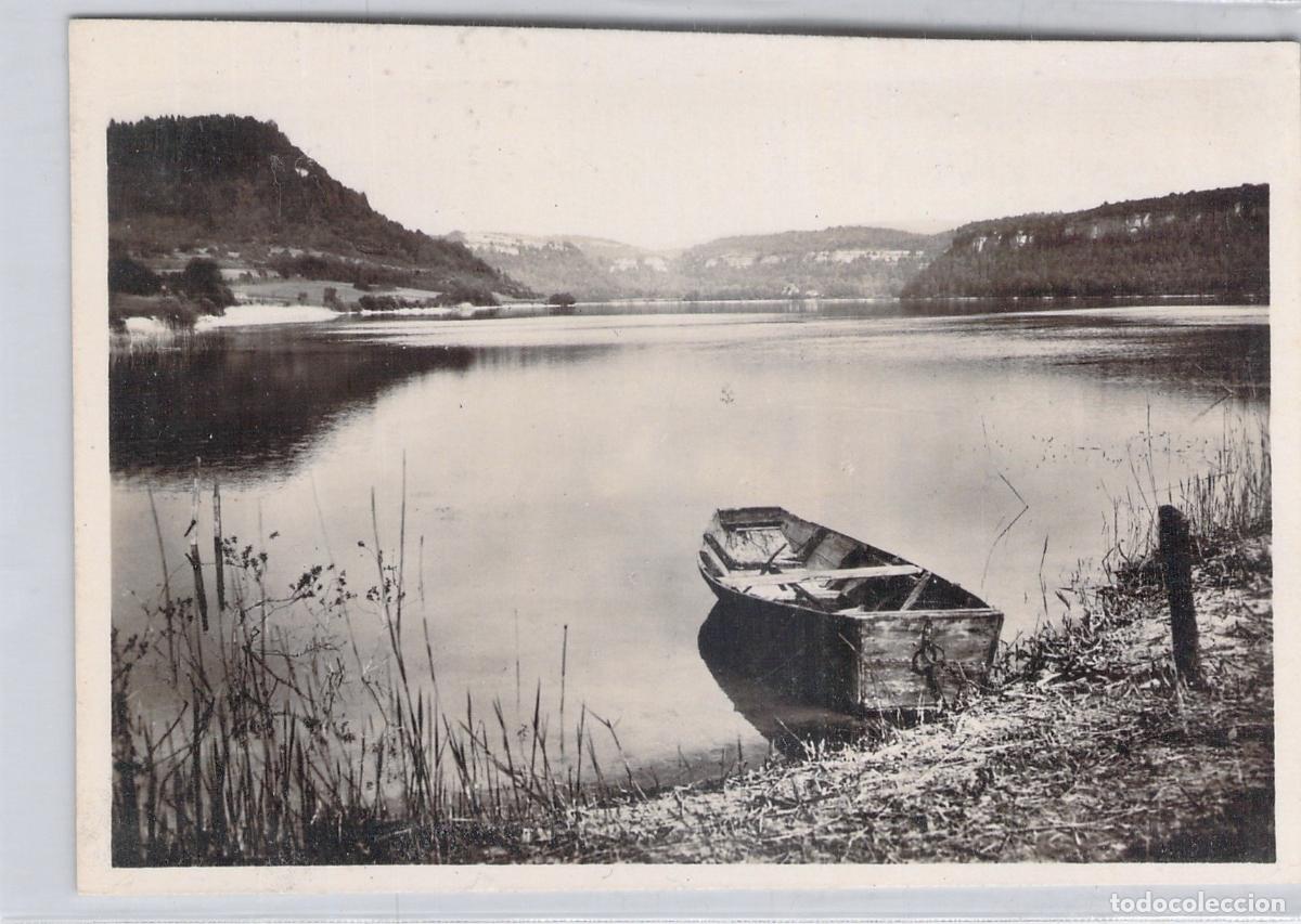 Postales: Postal de Lac de Chalain en Doucier con Barca