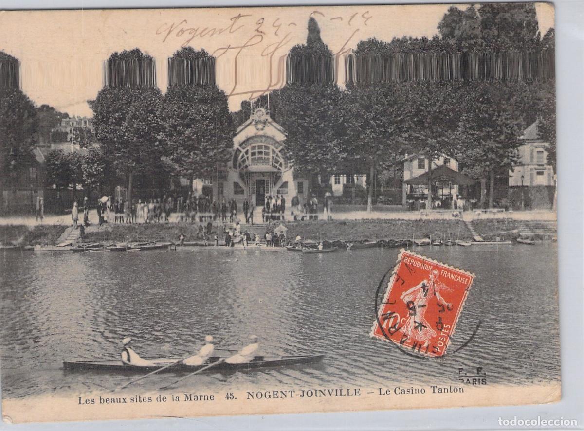 Postales: Postal de Nogent-Joinville El Casino Tanton y el R&iacute;o Marne