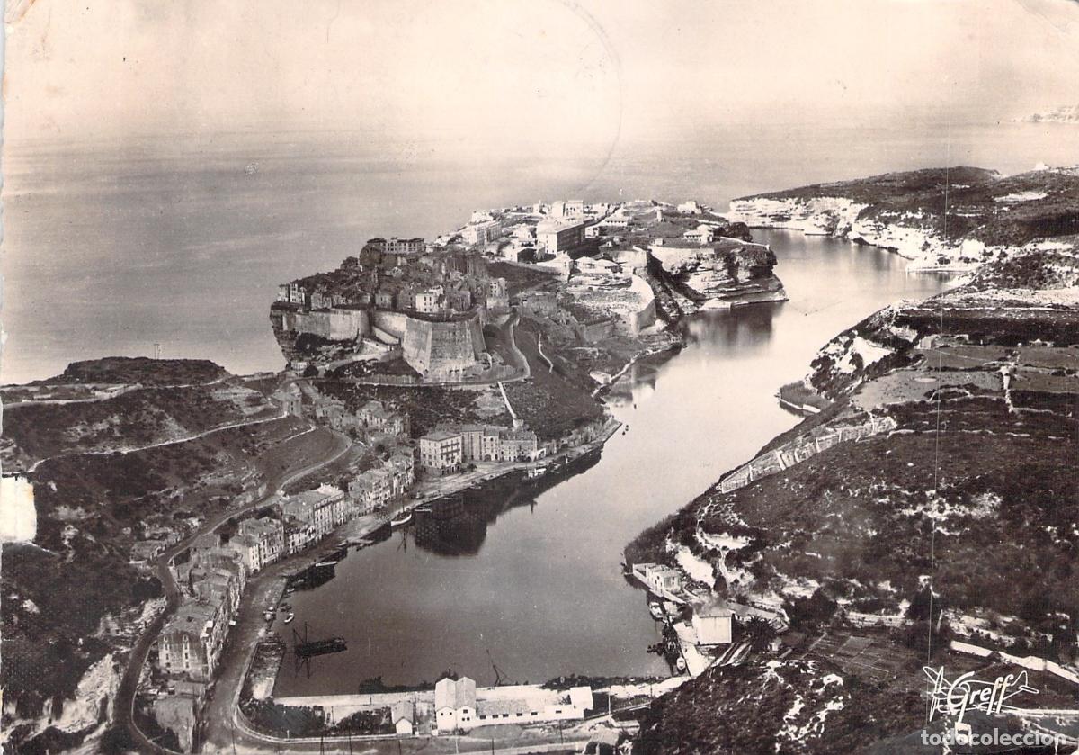 Postales: Postal de Bonifacio C&oacute;rcega Vista A&eacute;rea de la Ciudad y el Puerto