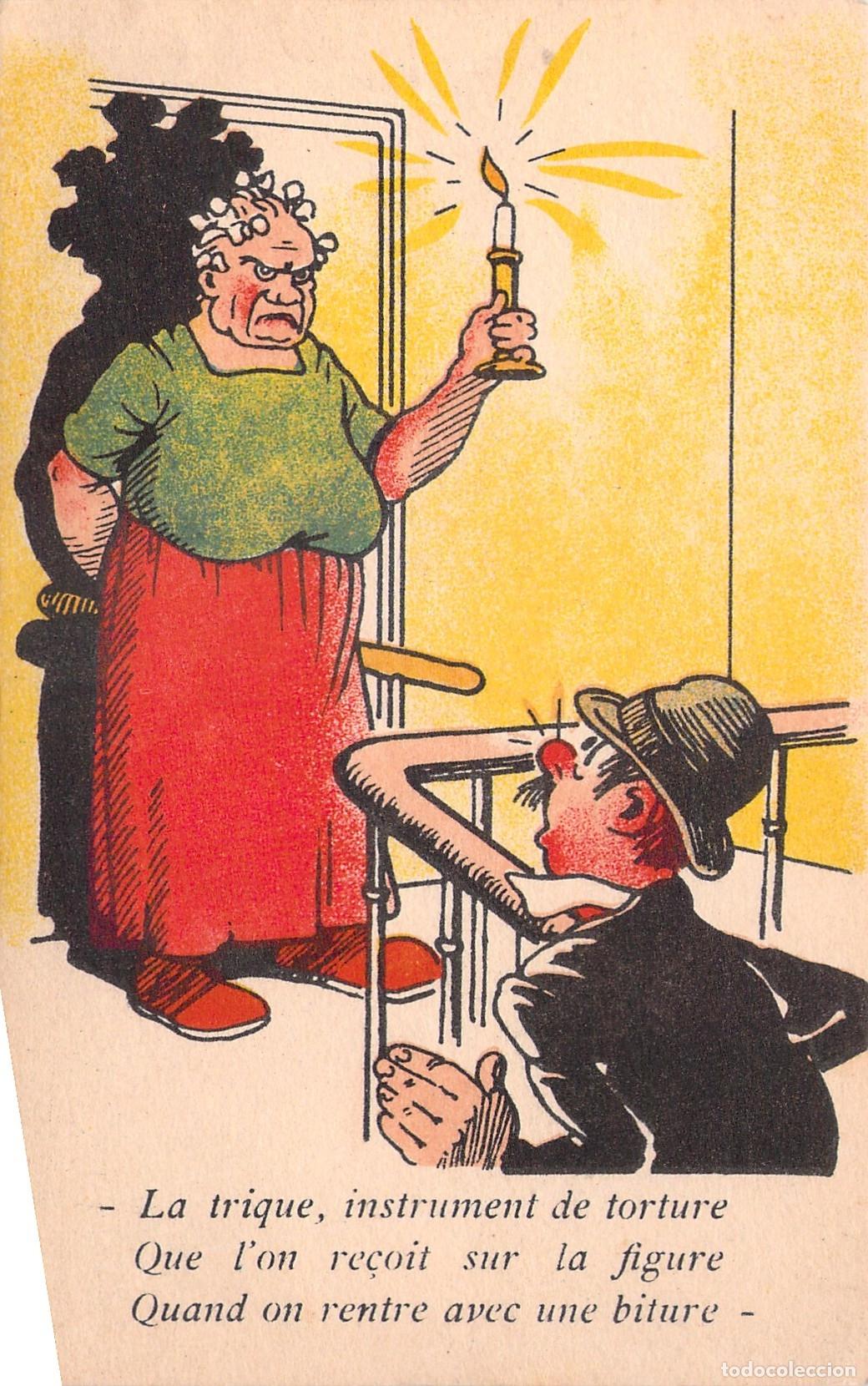 Postcards: Postal Humor&iacute;stica Francesa - Collection Comique 15 - Esposa Enojada