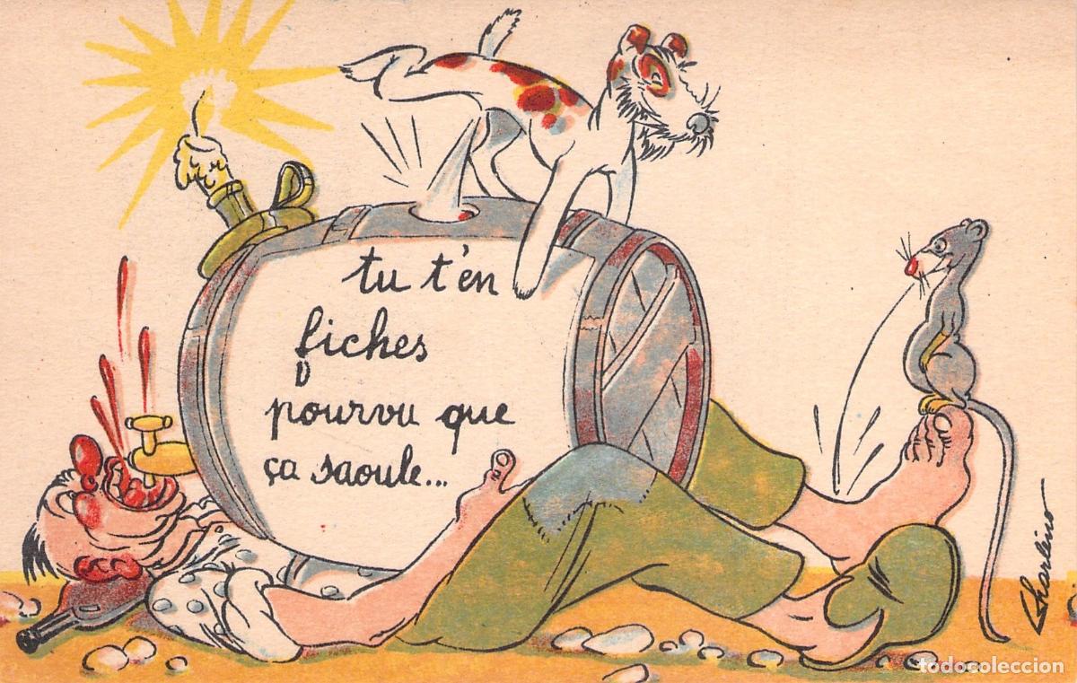 Postcards: Postal C&oacute;mica Francesa Colecci&oacute;n Comique 54 de Charlino