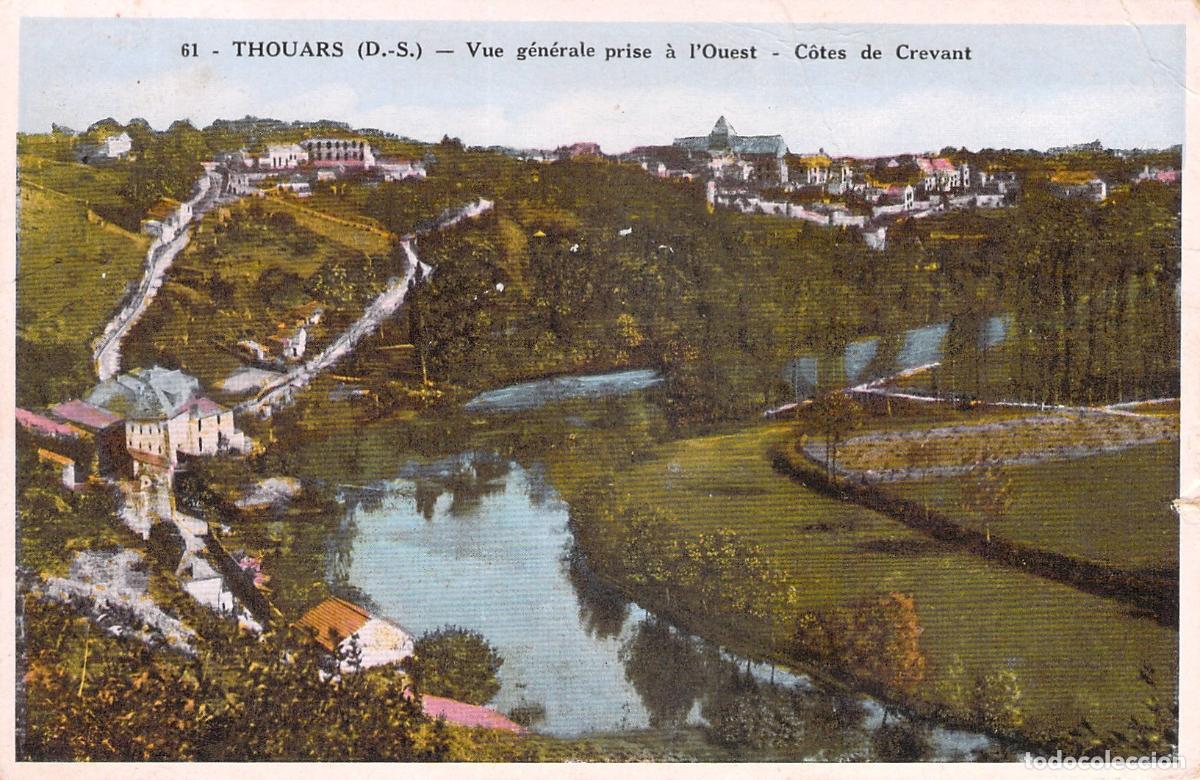 Postales: Postal de Thouars, Francia - Vista General Desde el Oeste