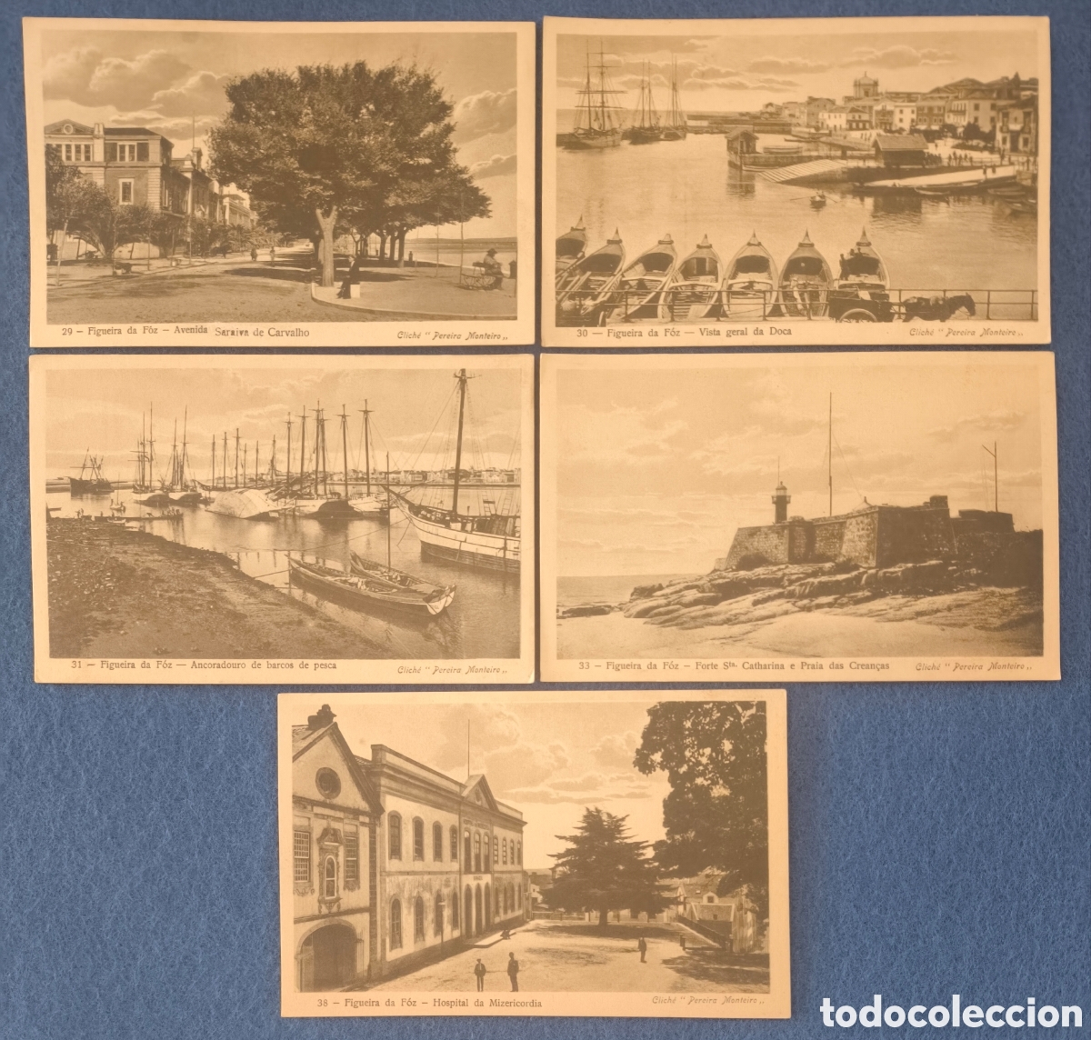 Postales: FIGUEIRA DA F&Oacute;Z POSTAL LOTE 5 COIMBRA PORTUGAL C. 1925