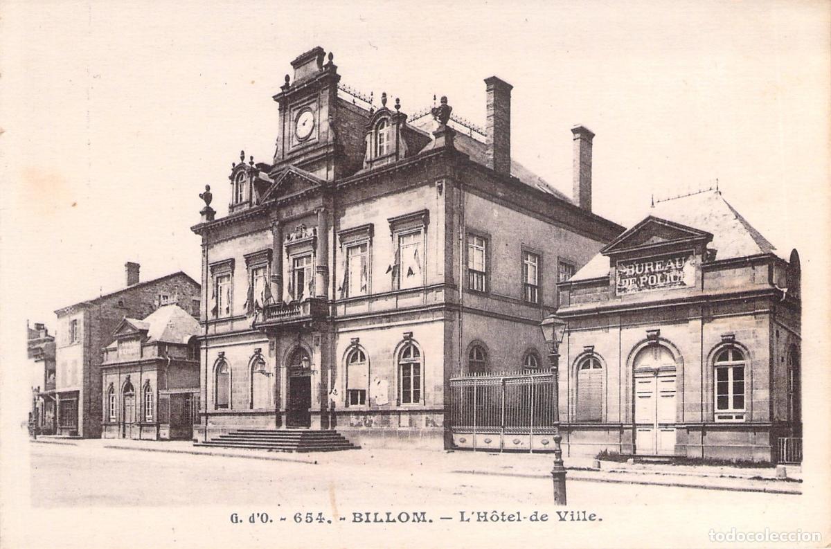 Postales: Postal de Billom, Francia - El Ayuntamiento y Oficina de Polic&iacute;a