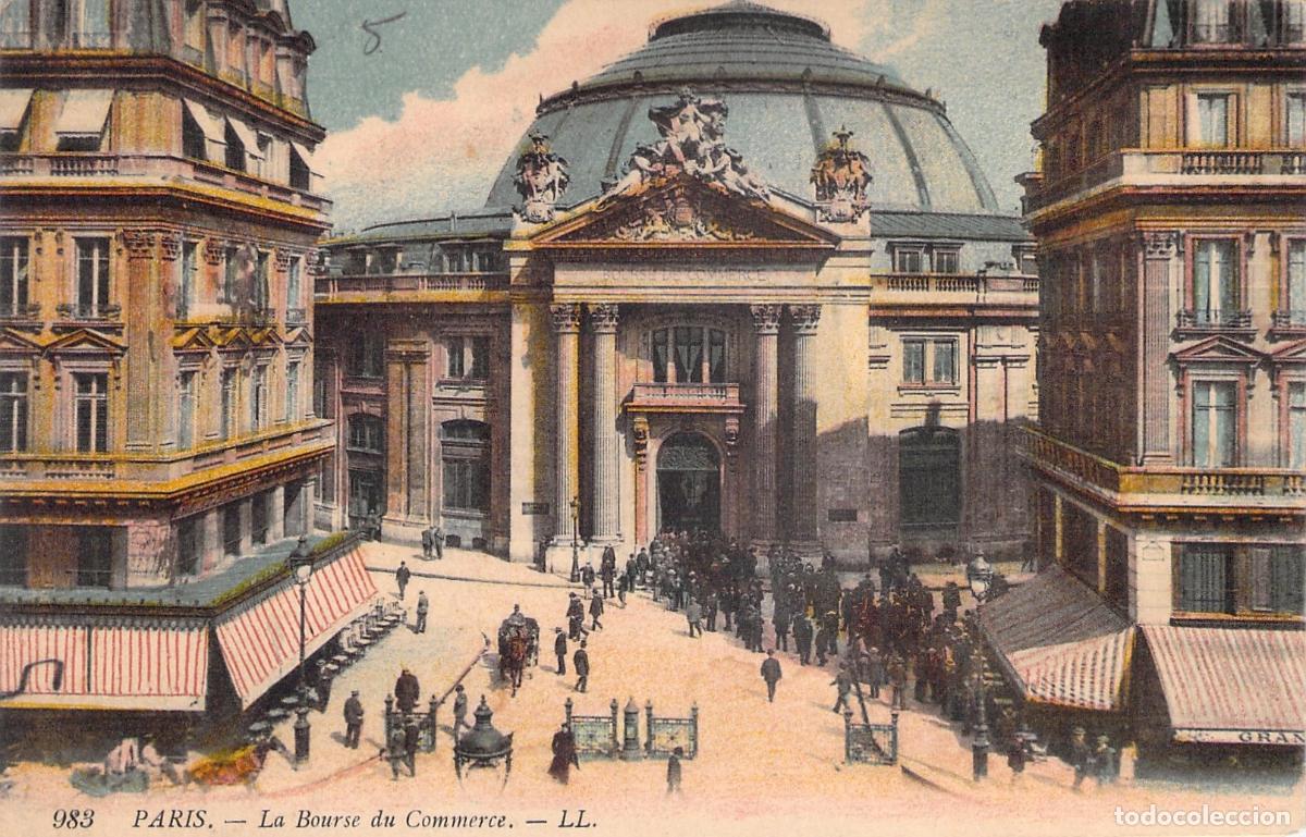 Postales: Postal de Par&iacute;s, La Bourse du Commerce, Arquitectura y Escena Urbana