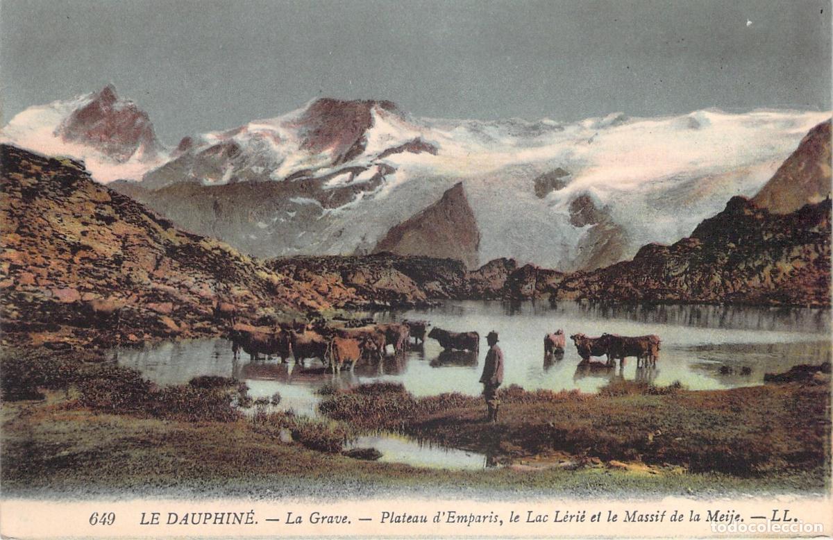 Postales: Postal de La Grave, Plateau d'Emparis y el Macizo de la Meije, Dauphin&eacute;