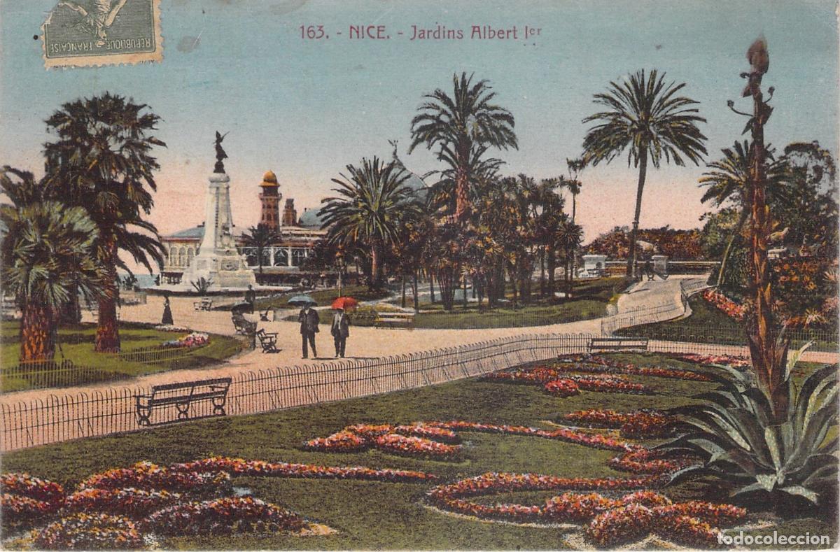 Postales: Tarjeta Postal de los Jardines Albert Ier en Niza, Francia