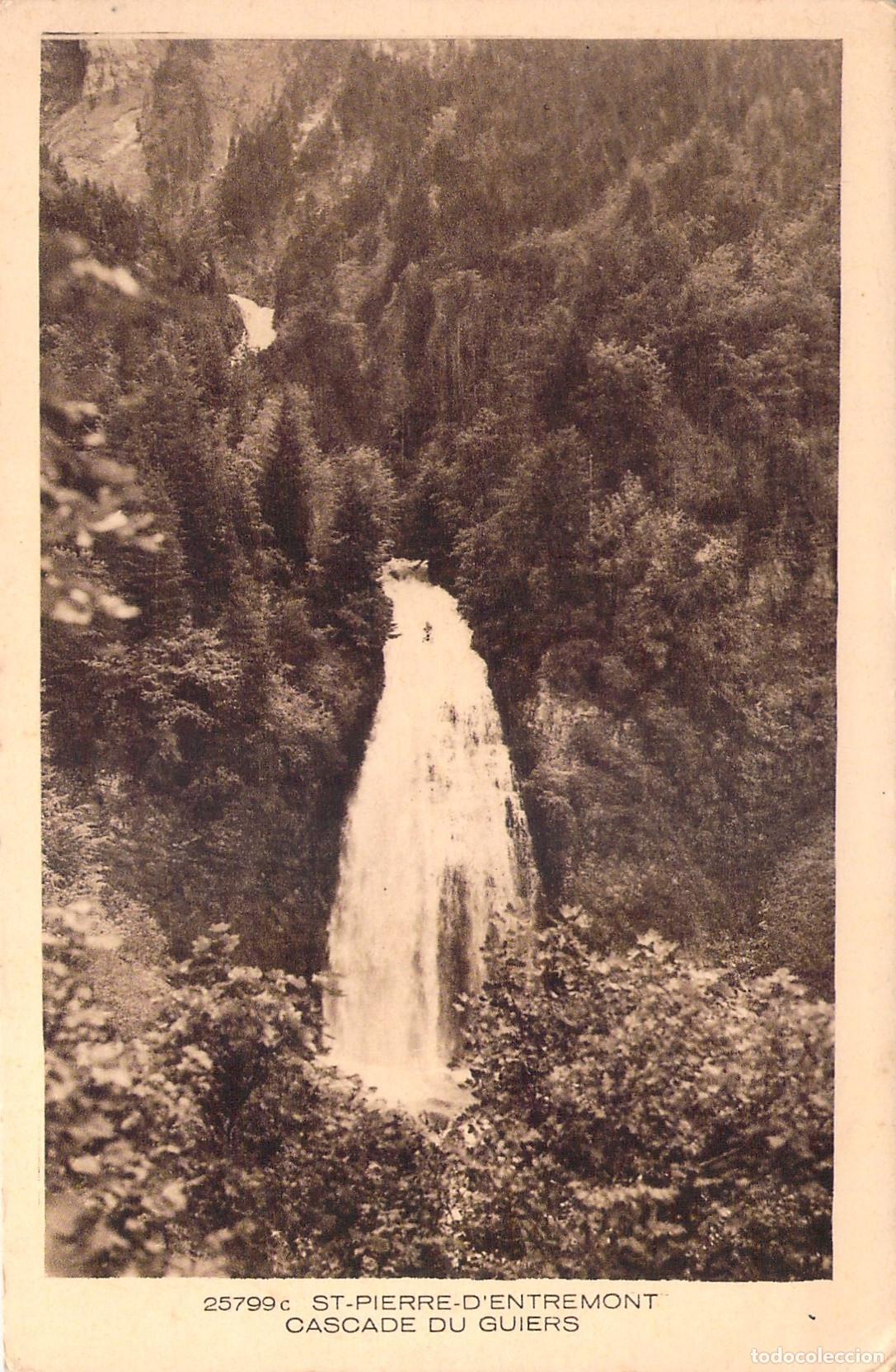 Postales: Postal de la Cascada del Guiers en Saint-Pierre-d'Entremont, Francia