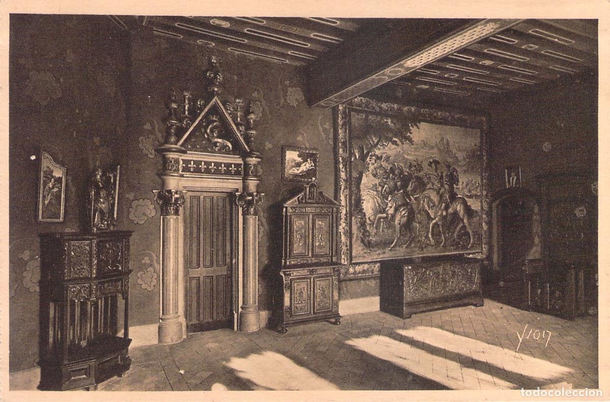 Postales: Postal de la Sala de Honor en el Castillo de Blois, Francia