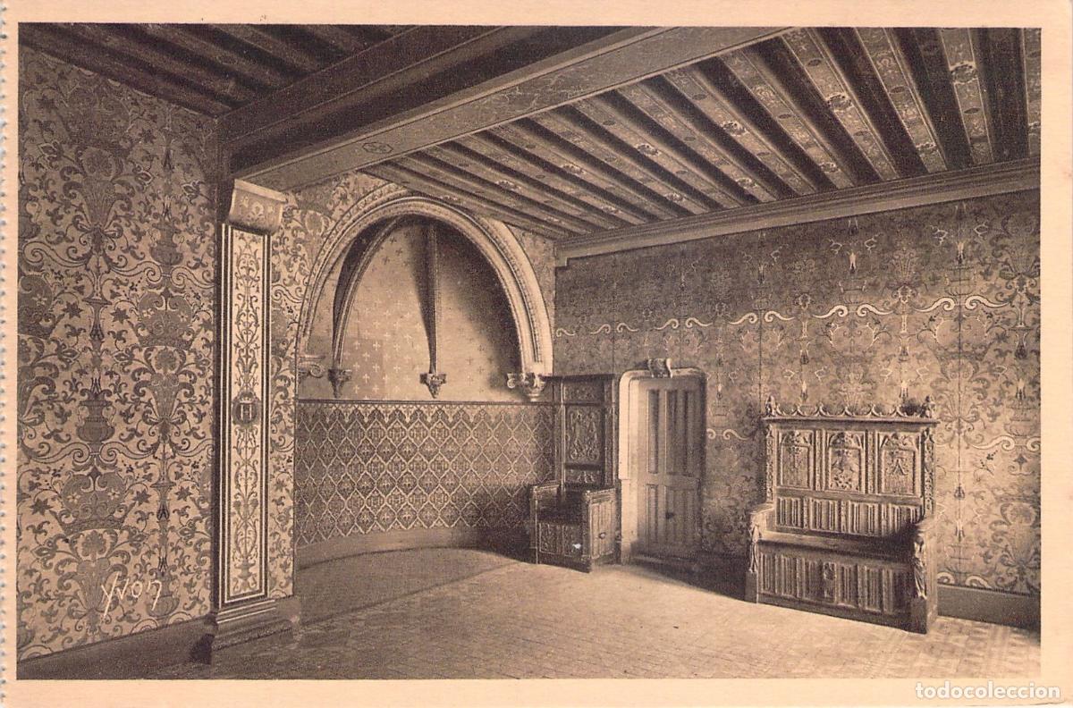 Postales: Postal del Castillo de Blois, Habitaci&oacute;n de Enrique III