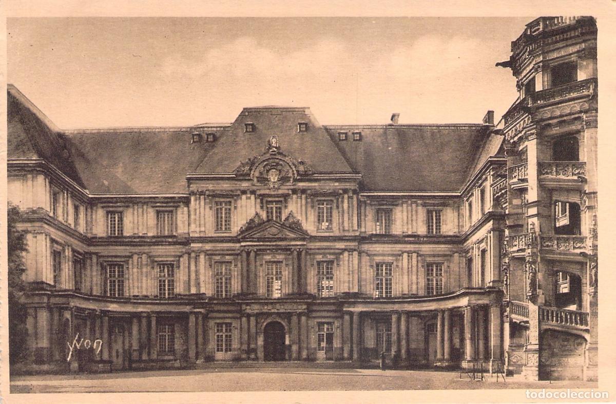 Postales: Postal del Castillo de Blois, Ala Gaston d'Orl&eacute;ans, Francia