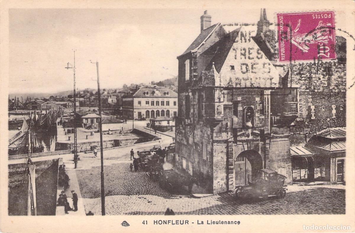 Postais: Postal de Honfleur - La Lieutenance y el Puerto, Francia