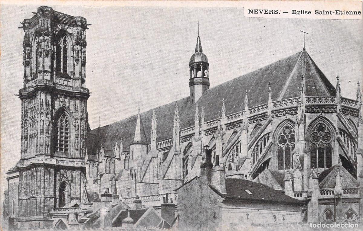 Cartes Postales: Postal de la Iglesia Saint-Etienne en Nevers, Francia