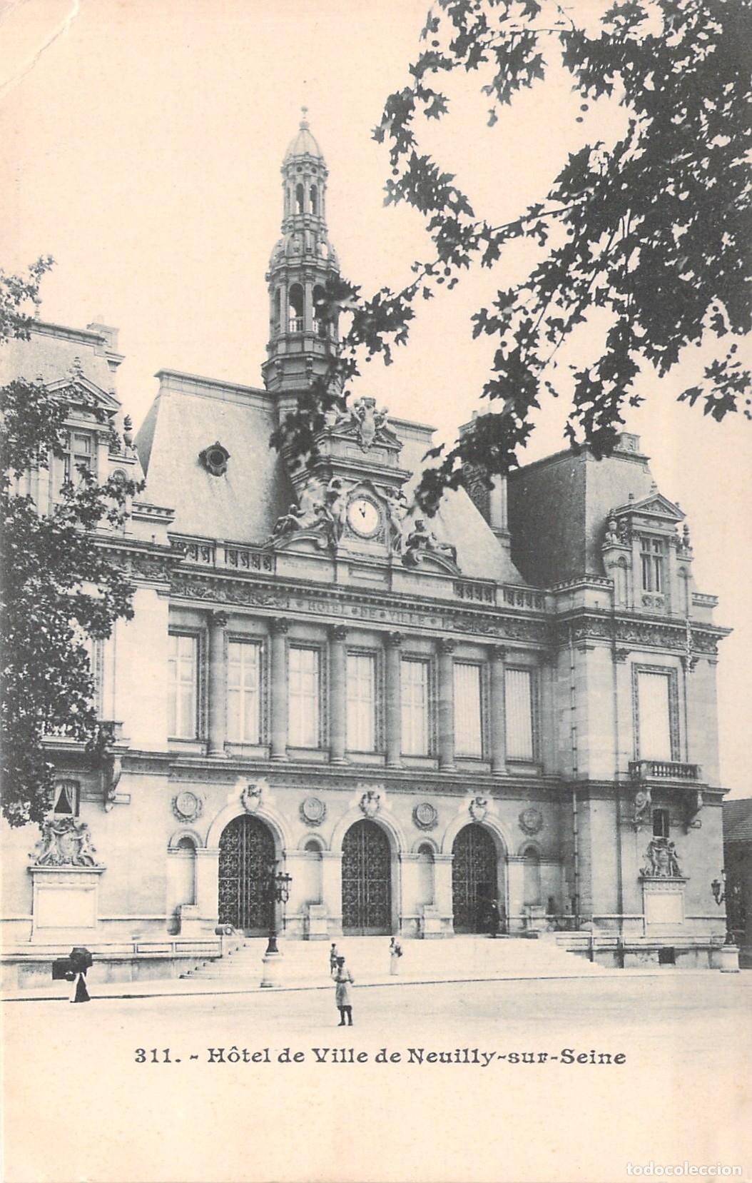 Postcards: Postal H&ocirc;tel de Ville de Neuilly-sur-Seine, Francia