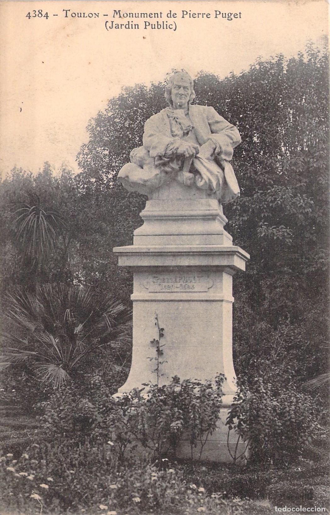 Cartes Postales: Postal del Monumento a Pierre Puget en Toulon, Francia
