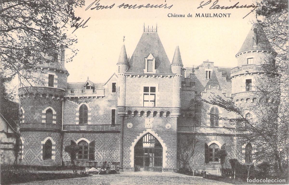 Cartoline: Postal del Castillo de Maulmont, Saint-Priest-Bramefant, Francia