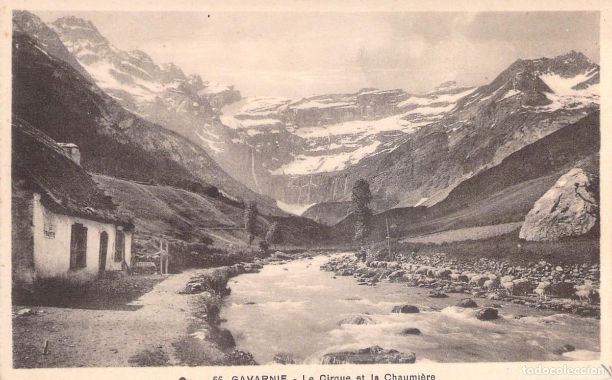 Cartoline: Postal de Gavarnie: El Circo y la Caba&ntilde;a, Pirineos Franceses