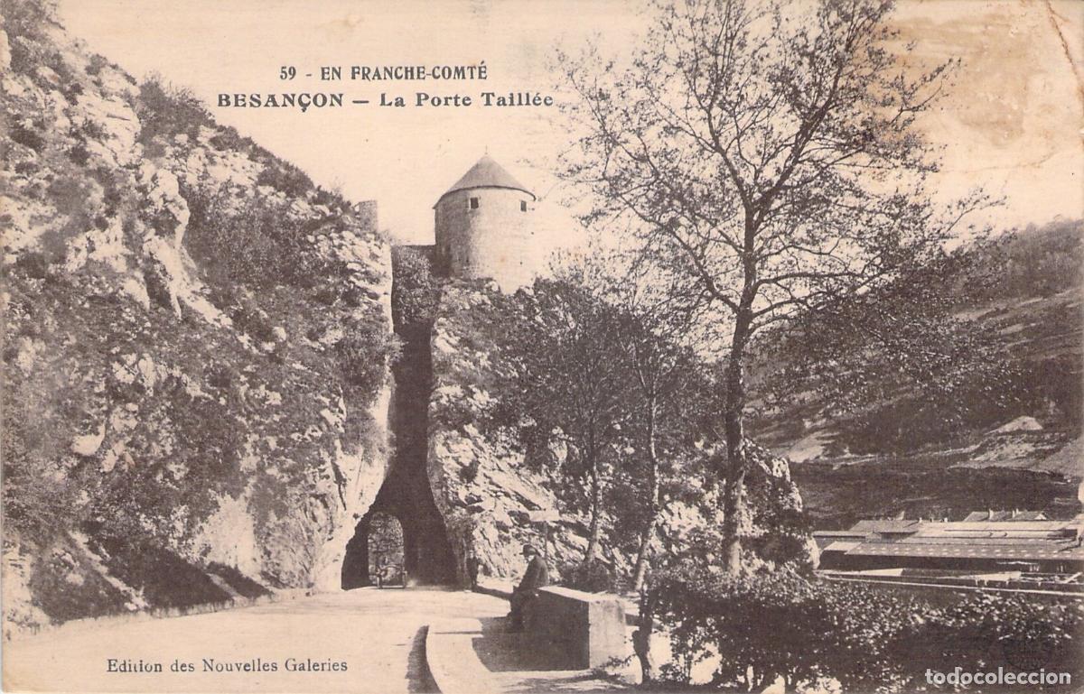 Cartoline: Postal de la Porte Taill&eacute;e, Besan&ccedil;on, Franche-Comt&eacute;, Francia