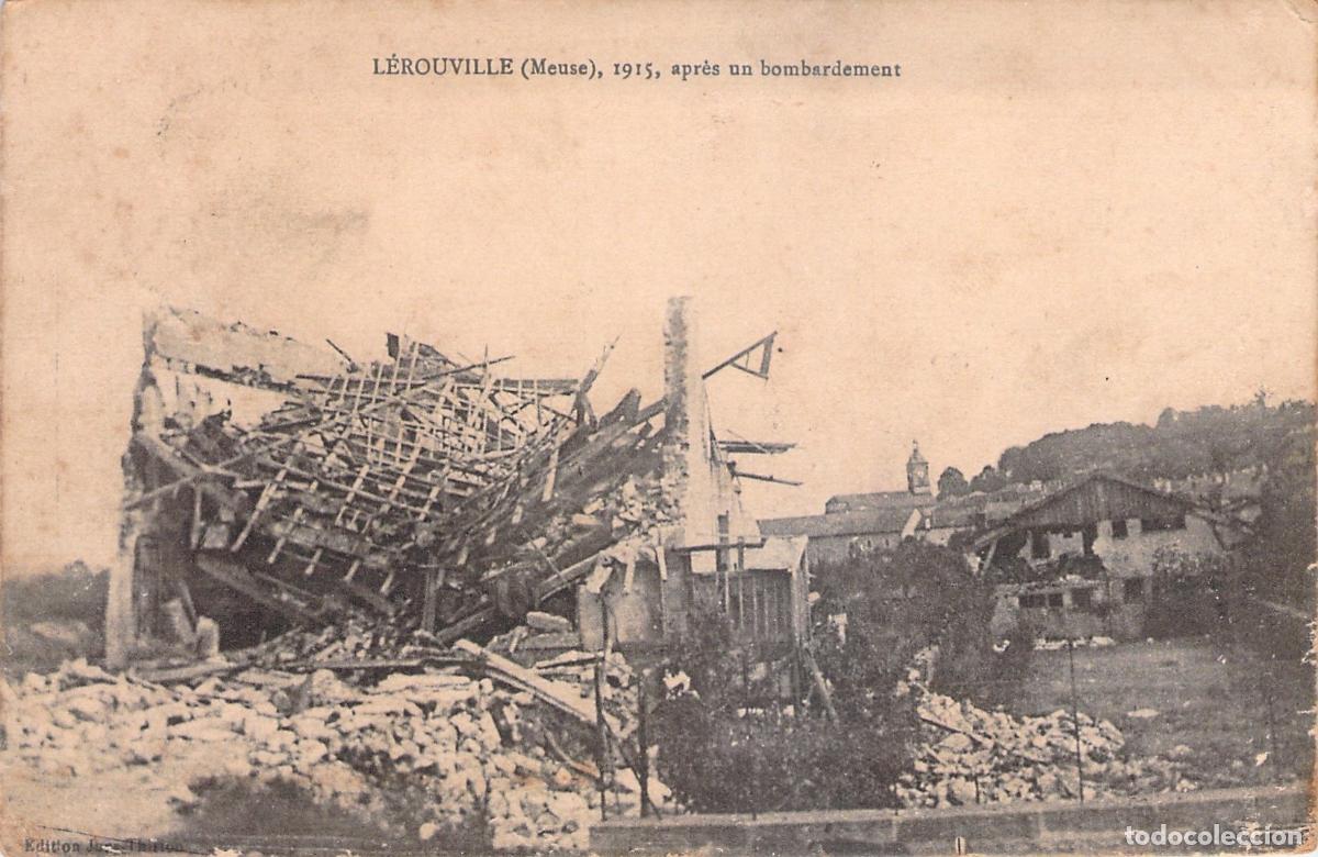 Cartoline: Postal de L&eacute;rouville Meuse Francia Ruinas tras Bombardeo