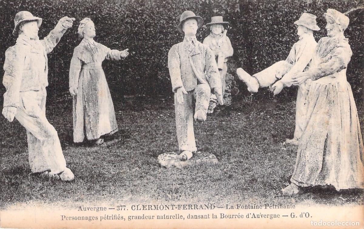Cartes Postales: Postal de Clermont-Ferrand Fuente Petrificante Danza de Auvergne