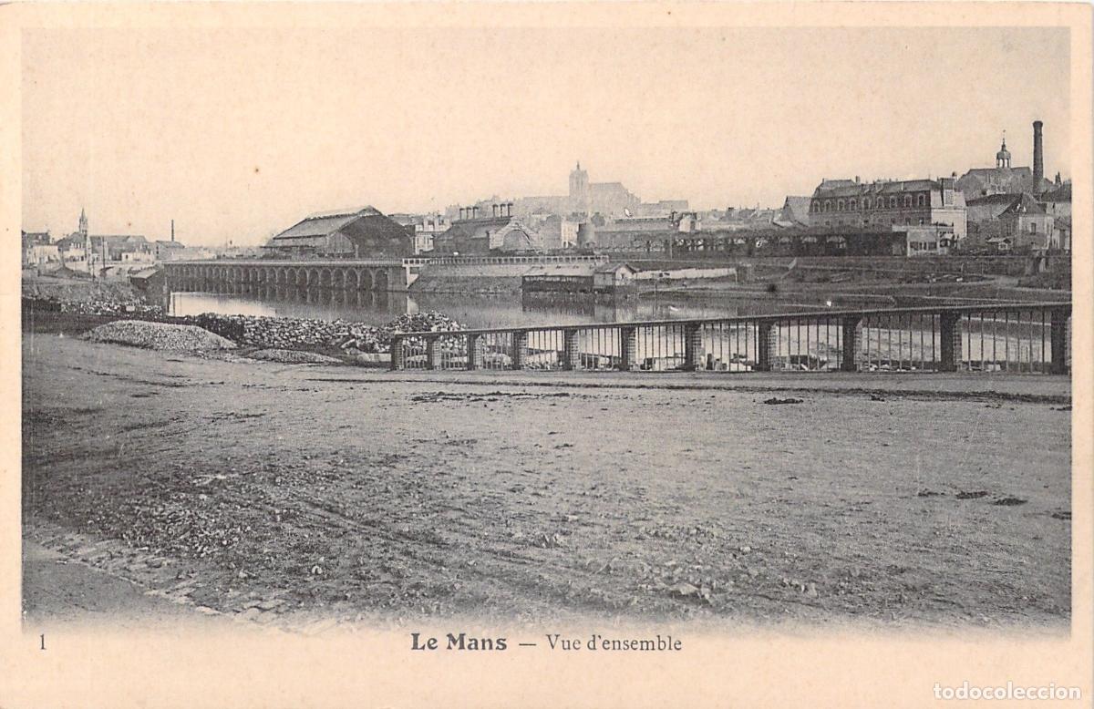 Cartes Postales: Postal de la Vista General de Le Mans y el R&iacute;o Sarthe Francia