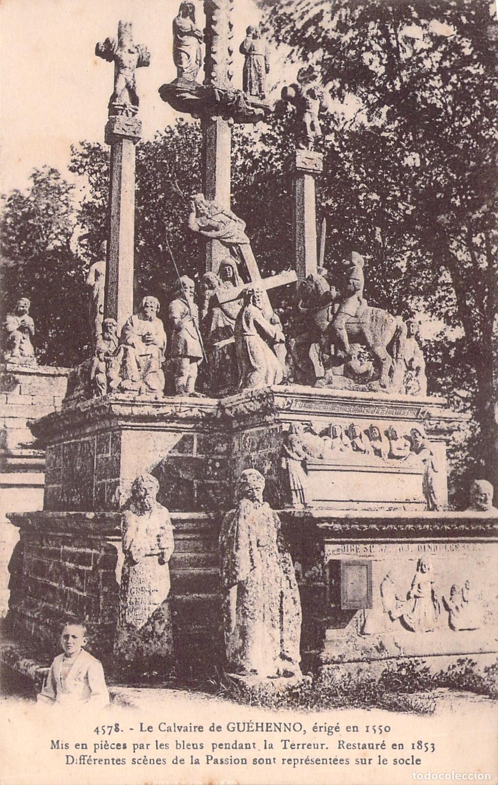 Cartes Postales: Postal Calvario de Gu&eacute;henno Breta&ntilde;a Francia Monumento Religioso