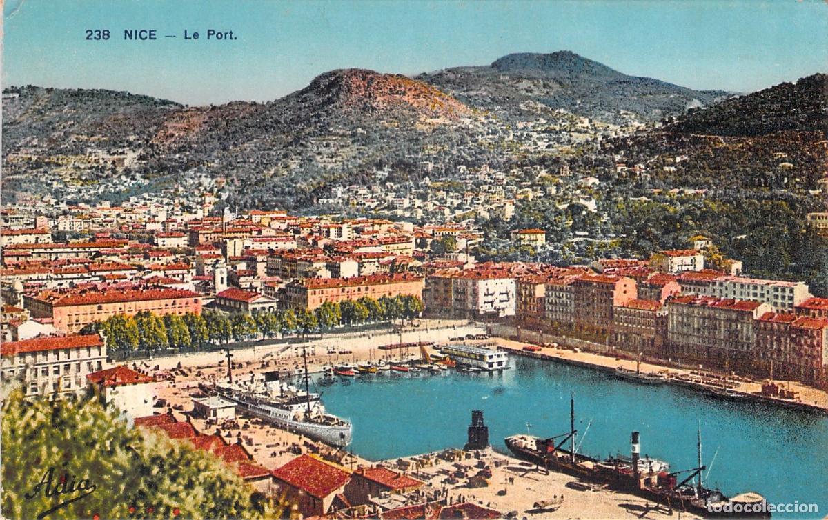 Cartes Postales: Postal de Niza - Hermosa Vista Panor&aacute;mica del Puerto