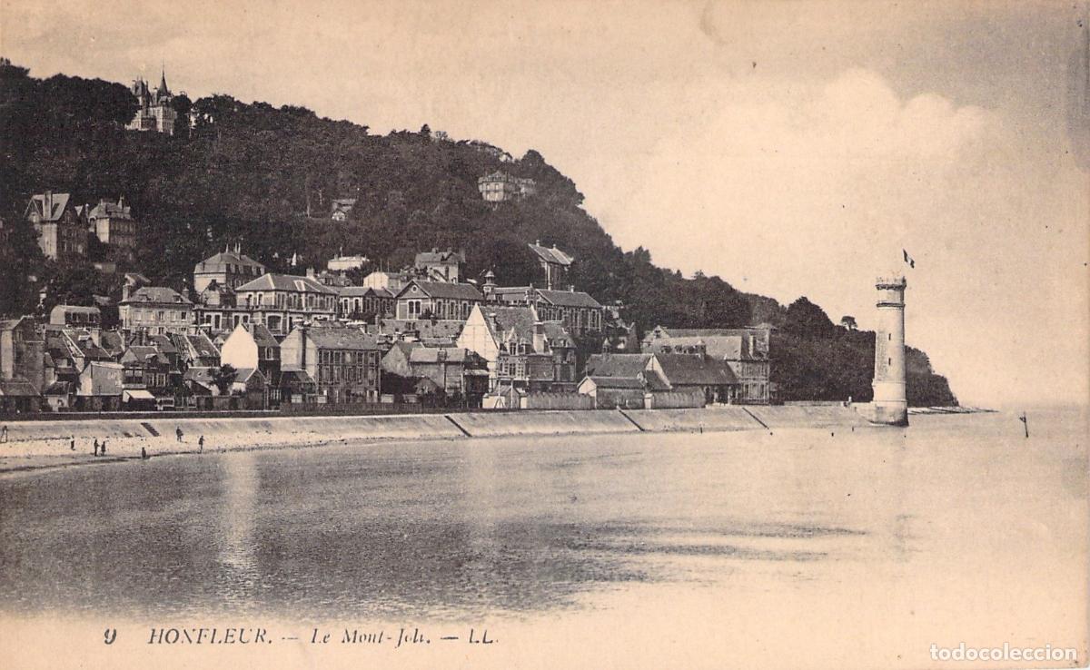 Cartes Postales: Postal de Honfleur Le Mont-Joli y Faro en Normand&iacute;a Francia