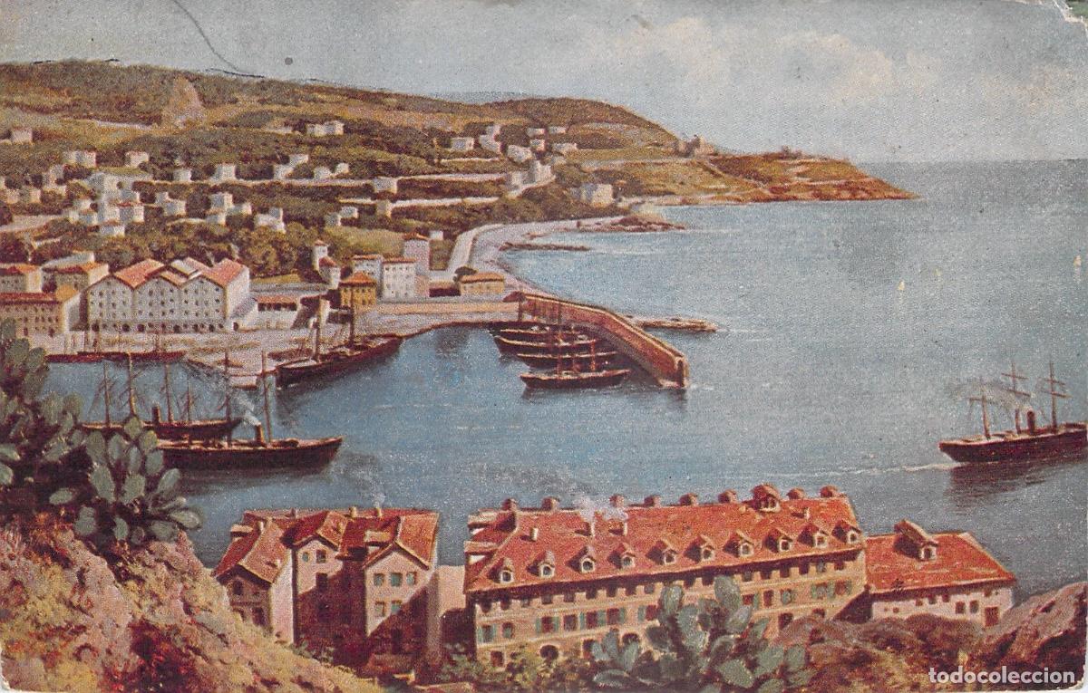 Postkarten: Postal de la Entrada al Puerto de Niza Francia
