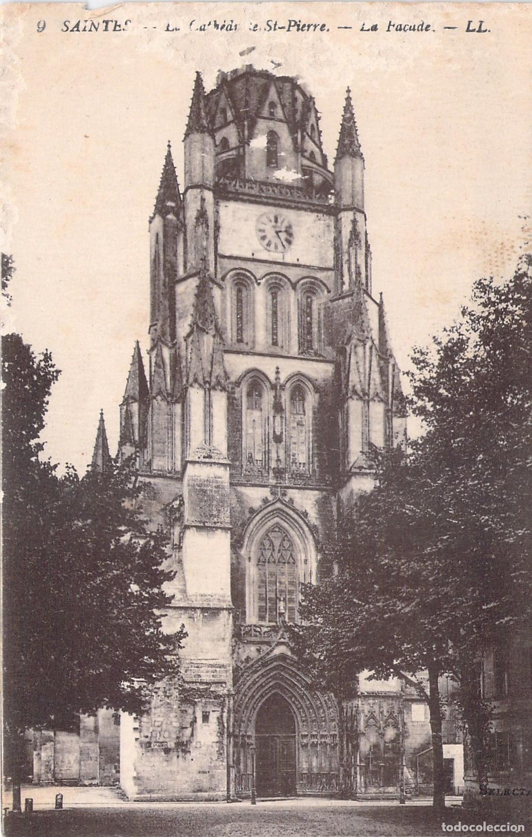 Postales: Postal de la Catedral de Saint-Pierre en Saintes, Francia