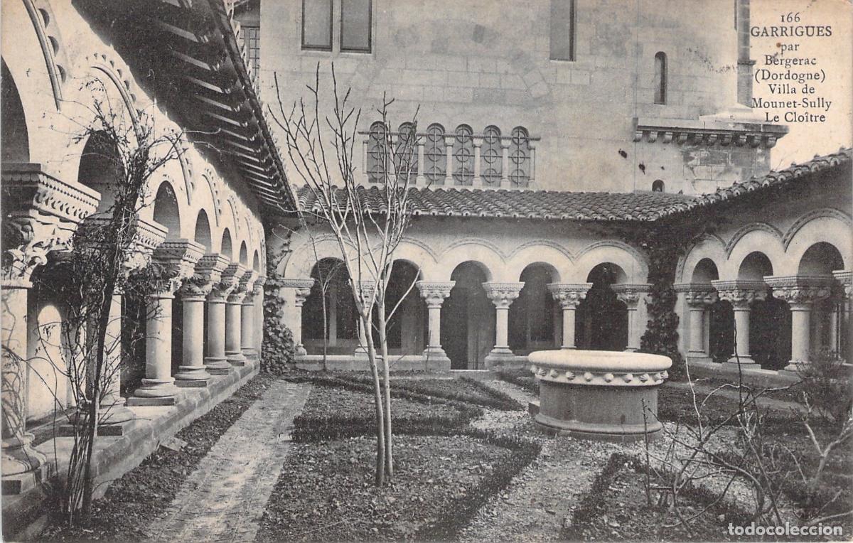 Postales: Postal Claustro de la Villa de Mounet-Sully en Garrigues Bergerac