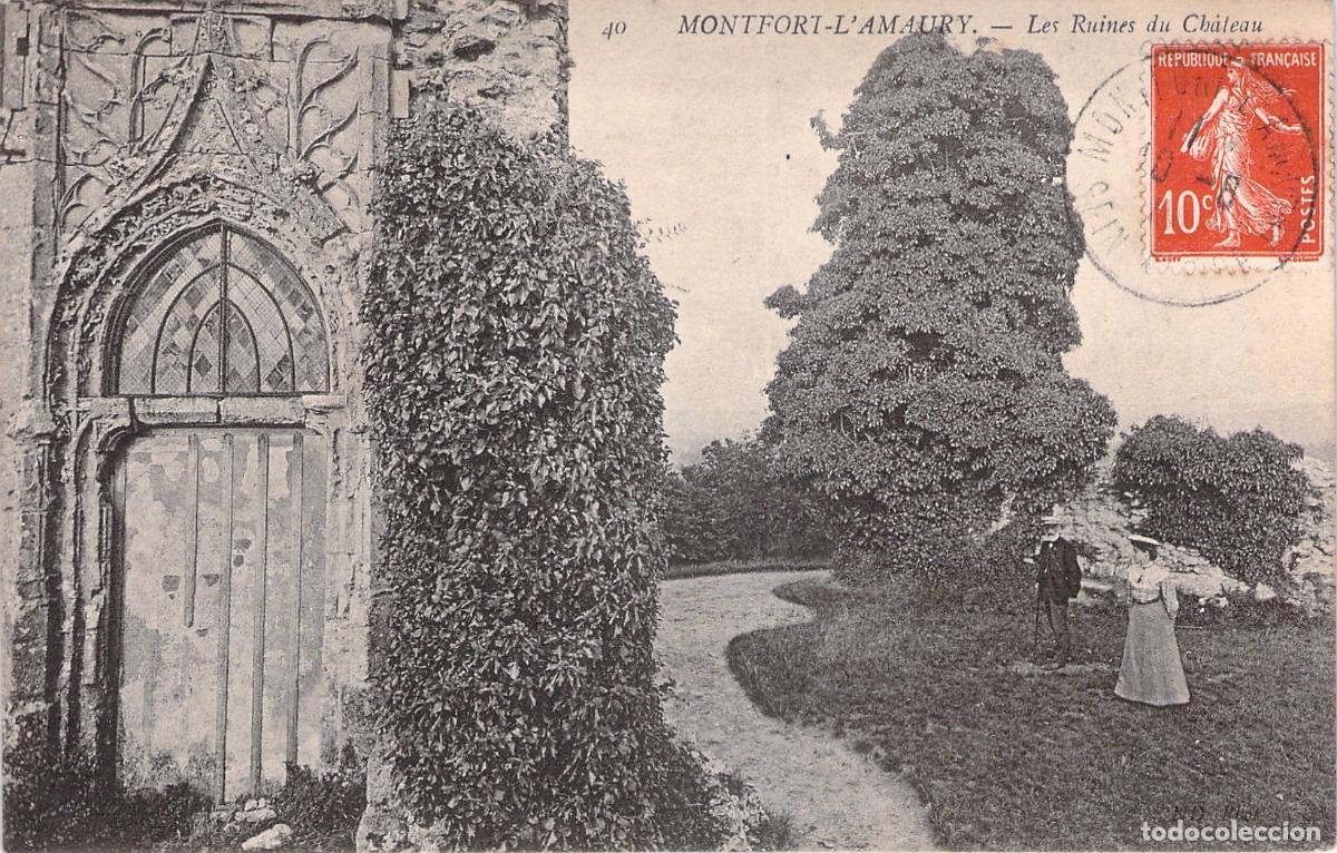 Postales: Postal de las Ruinas del Castillo de Montfort-l'Amaury