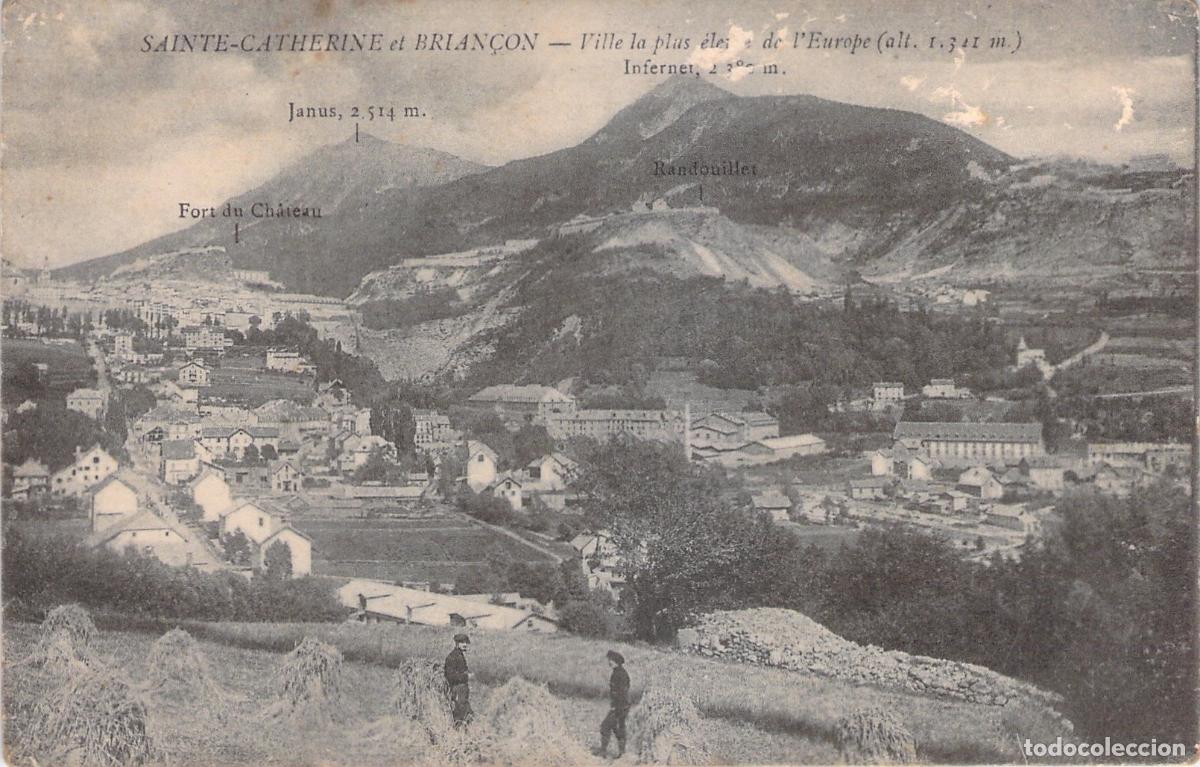 Postales: Postal de Sainte-Catherine y Brian&ccedil;on, Francia con Vista de Fuertes