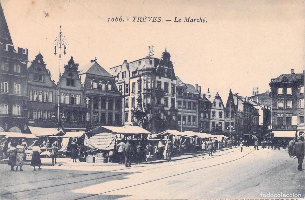 Postales: Postal Antigua de Tr&eacute;veris Alemania El Mercado Principal