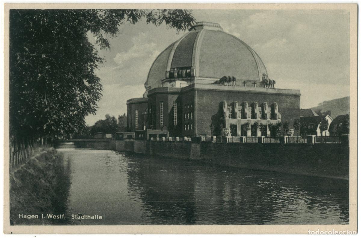 Postcards: HAGEN i. Wesft._Stadthalle_Hermann Lorch; 5116 / Arquitectura Teatros Alemania