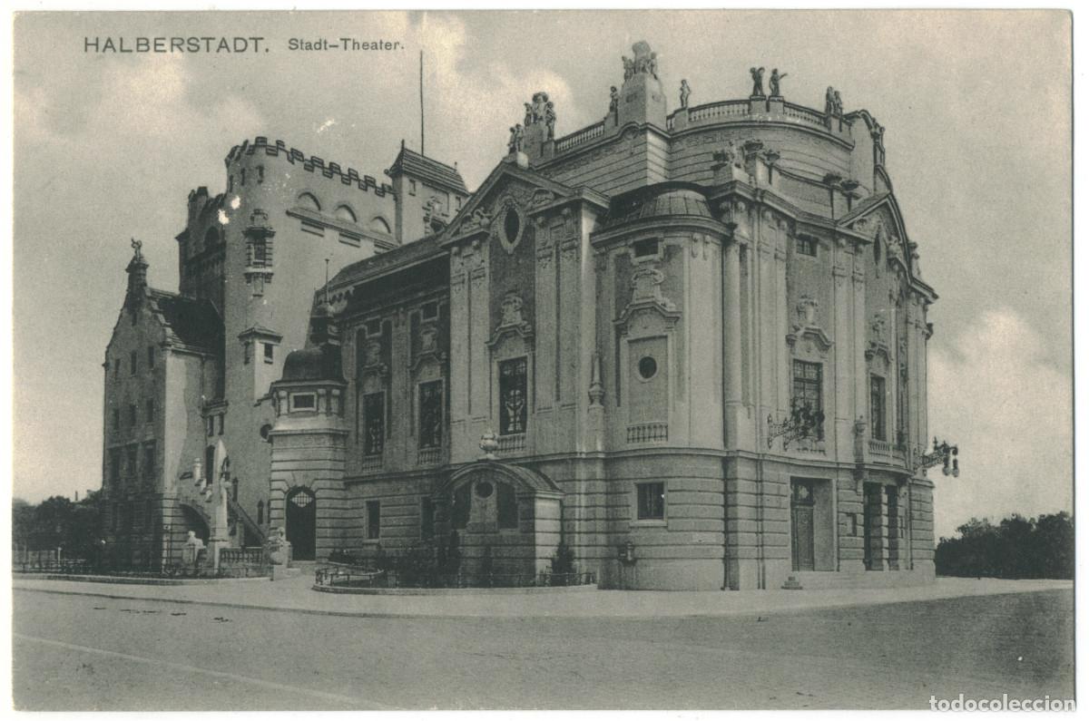 Postcards: HALBERSTADT_Stadttheater_Louis Glaser; 8681 / Arquitectura Teatros Alemania