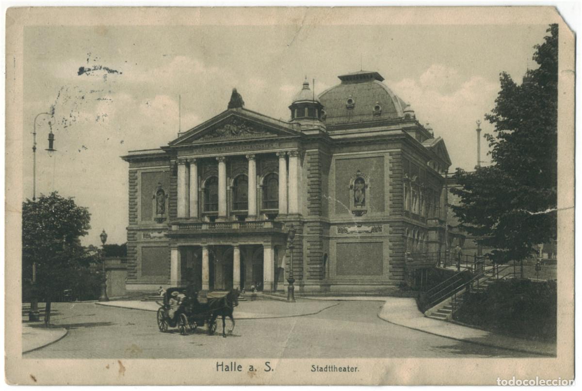 Cartes Postales: HALLE a. S._Stadttheater_Knackstedt; 437-6 / Arquitectura Teatros Alemania