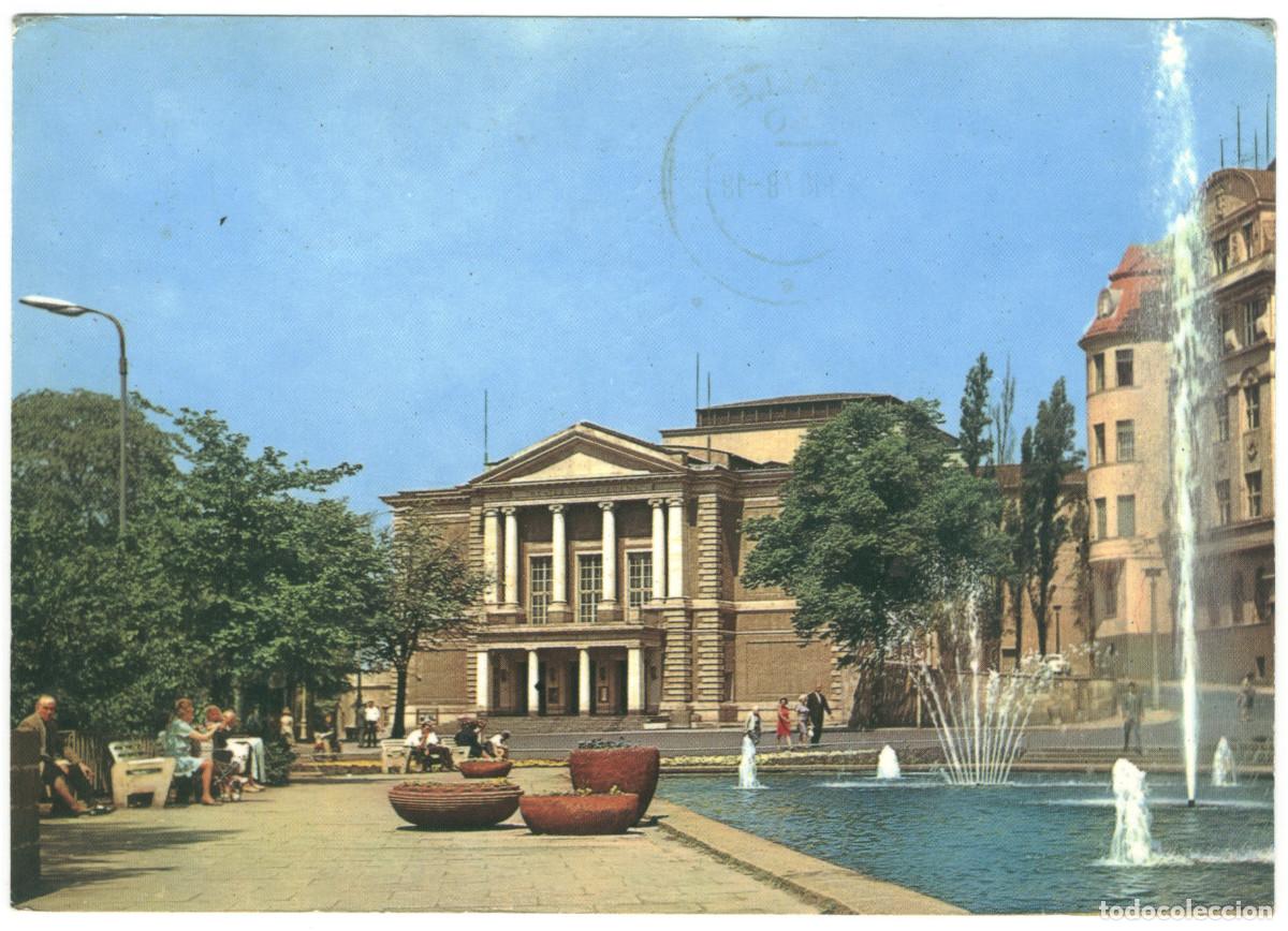 Postales: HALLE (Saale)_Theater des Friedens_Veb Bild und Heimat / Arquitectura Teatros Alemania