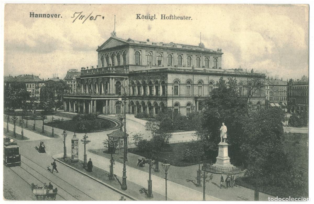 Postales: HANNOVER_K&ouml;nigl. Hoftheater_Sin datos / Arquitectura Teatros Alemania