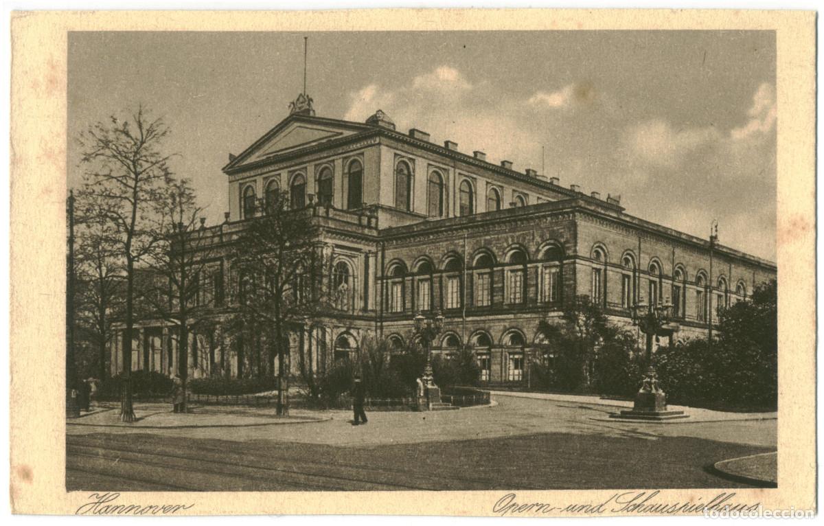 Postales: HANNOVER_Opern und Schauspielhaus_Bruno Hansmann; 30062 / Arquitectura Teatros Alemania