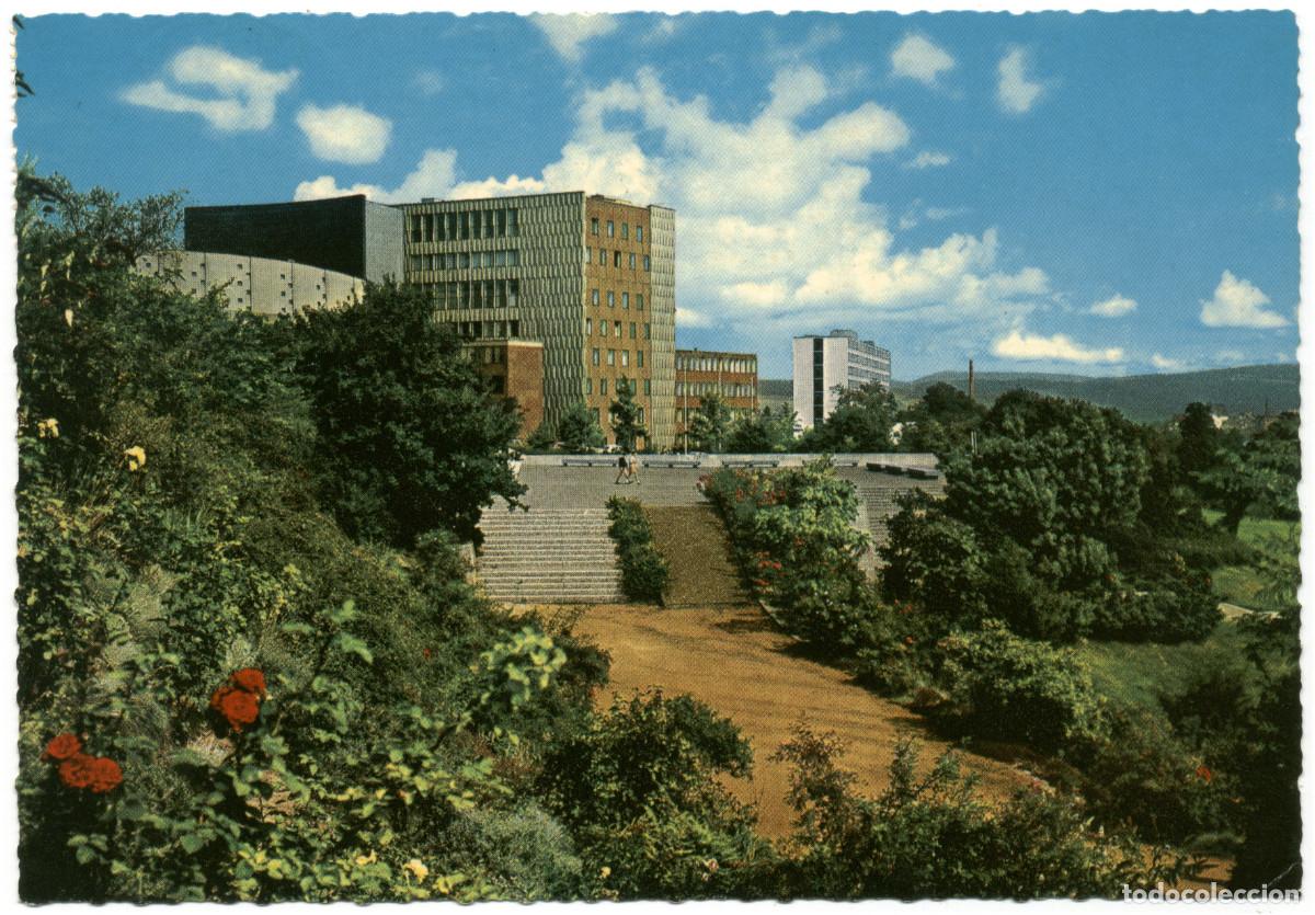 Postales: KASSEL_Partie in der Karlsaue mit Blick zum Theater_Wolfg. Hans Kloc / Arquitectura Teatros Alemania