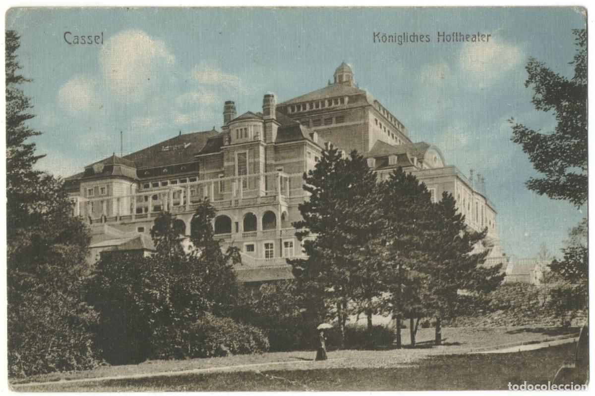 Postales: KASSEL_K&ouml;niglisches Hoftheater_Schlesische Lichtdruck / Arquitectura Teatros Alemania