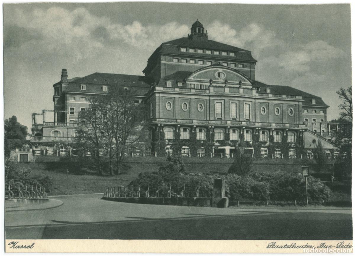 Postales: KASSEL_Staatstheater_Echt Kupfertiefdruck; 10 / Arquitectura Teatros Alemania