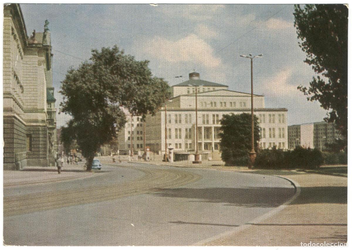 Postales: LEIPZIG_Blick zur Neuen Oper_W. Oelschl&auml;gel; 1124 / Arquitectura Teatros Alemania