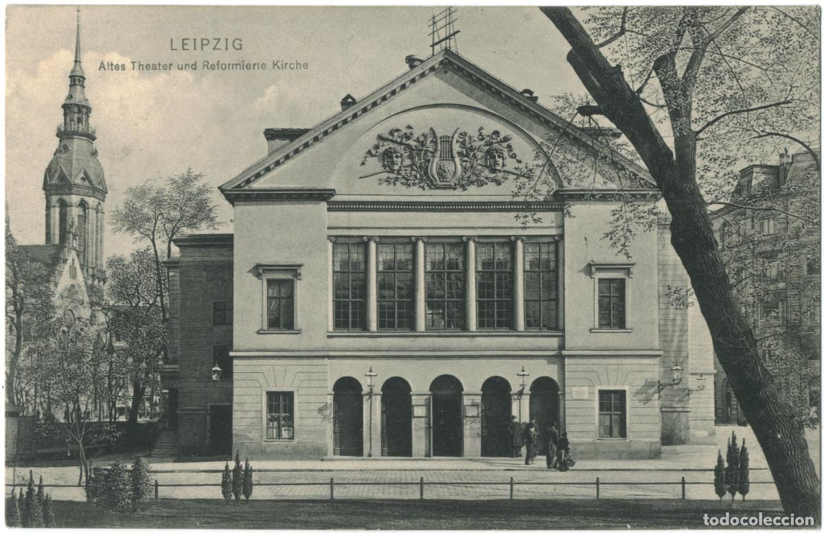 Postales: LEIPZIG_Altes Theater und Reformierre Kirche_Dr. Trenkler / Arquitectura Teatros Alemania