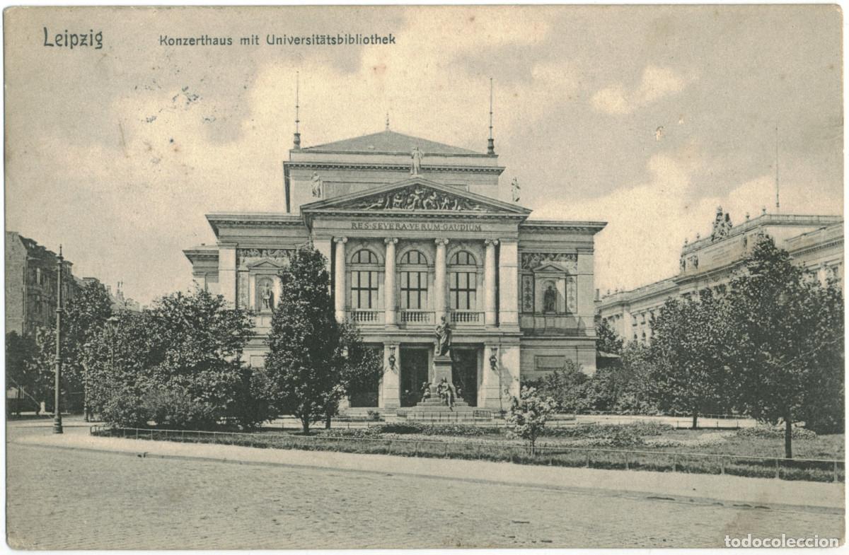 Postales: LEIPZIG_Konzerthaus mit Universit&auml;tsbibliothek_G. Friedrich / Arquitectura Teatros Alemania