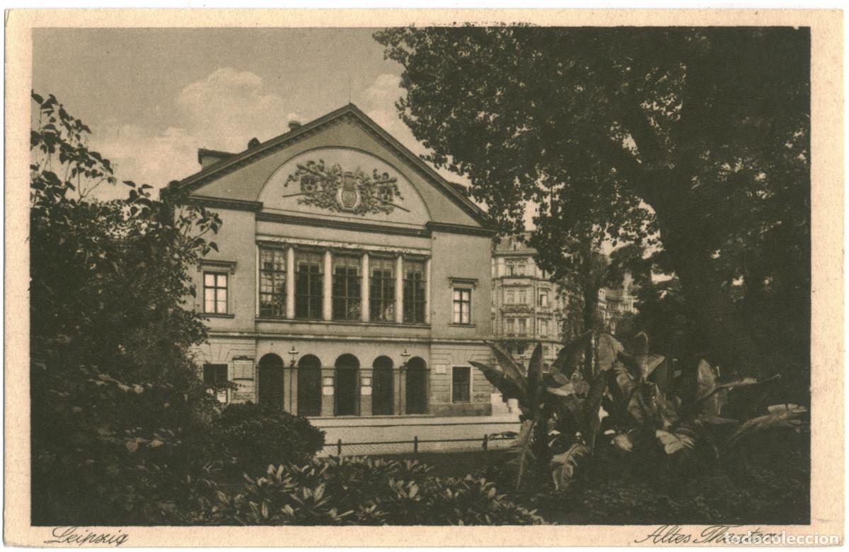 Postales: LEIPZIG_Altes Theater_Bruno Hansmann; 10146 / Arquitectura Teatros Alemania