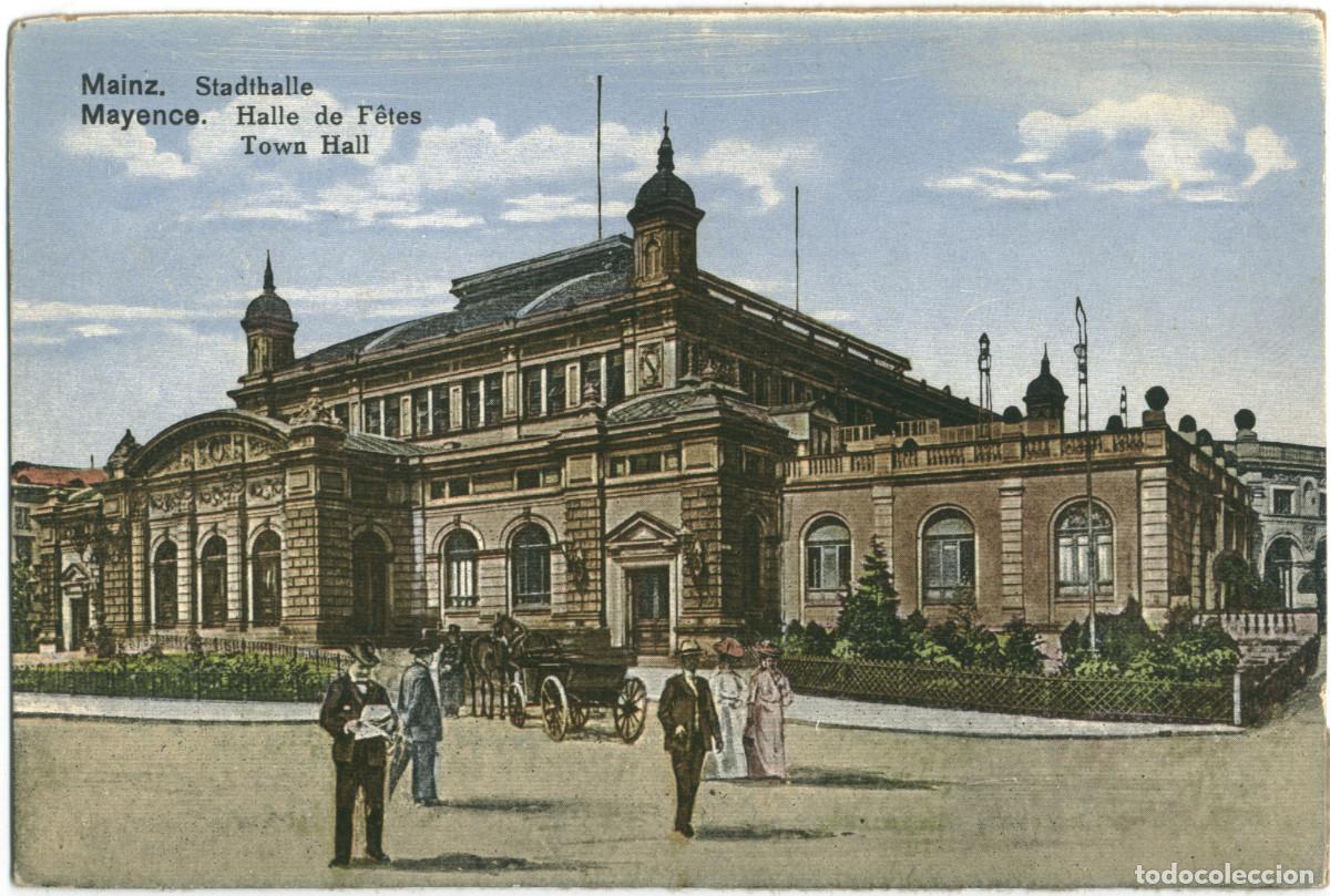 Postales: MAINZ or MAYENCE_Stadthalle_CSM (Photochrom; 15) / Arquitectura Teatros Alemania