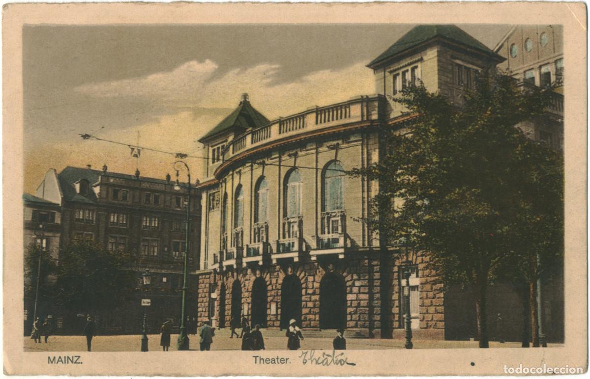Postales: MAINZ_Theater_IWB (Chromotint; 224) / Arquitectura Teatros Alemania