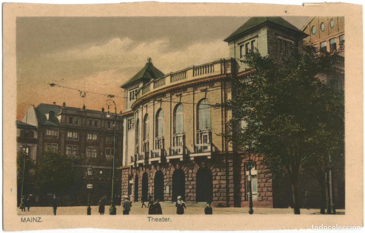 Postales: MAINZ_Theater_IWB (Chromotint; 224) / Arquitectura Teatros Alemania
